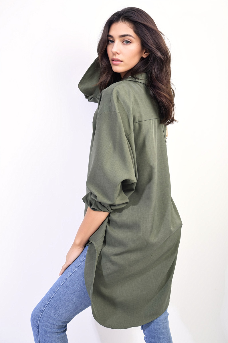 Button Front Tiered Smock Mini Dress