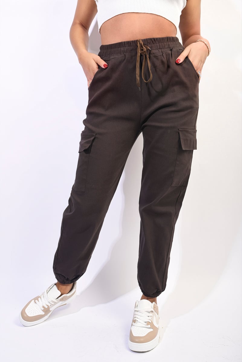 Size Frankie Cargo Pocket Trouser with Drawstring